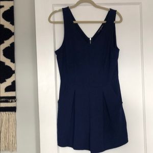 Navy Blue Shorts Romper